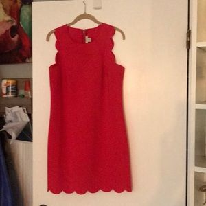 J Crew scalloped dress